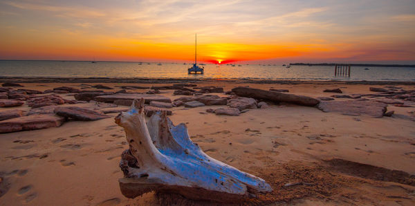 Sunset on Darwin Beach